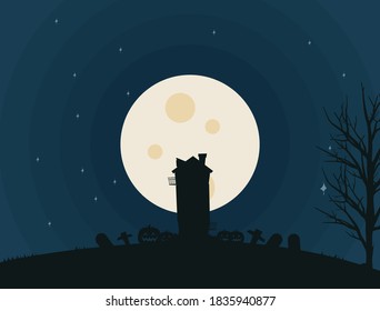 Halloween-Gespenst auf grauem Hintergrund im Oktober