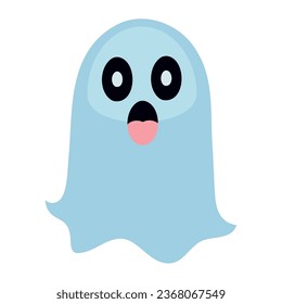 halloween ghost scary illustration isolated