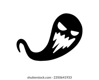 Halloween Ghost Scary Silhouette Illustration