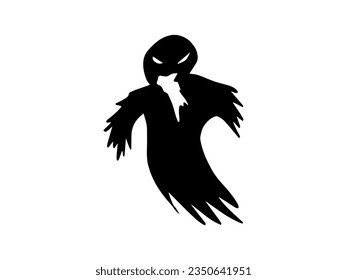 Halloween Ghost Scary Silhouette Illustration