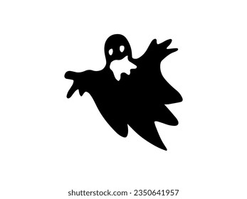 Halloween Ghost Scary Silhouette Illustration