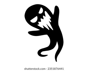 Halloween Ghost Scary Silhouette Illustration