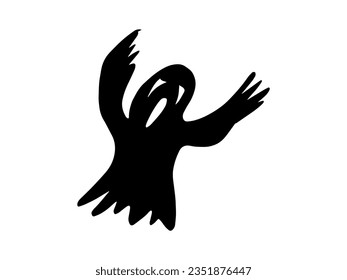 Halloween Ghost Scary Silhouette Illustration