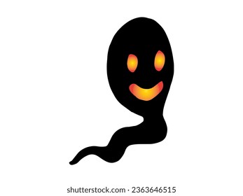 Halloween Ghost Scary Silhouette Illustration