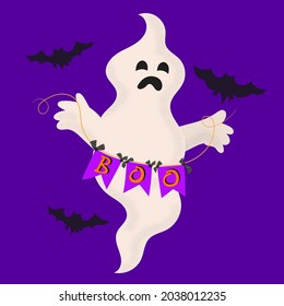 Halloween, Ghost, Scary white ghosts.