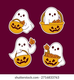 Pegatinas de fantasmas de Halloween y adornos de Halloween