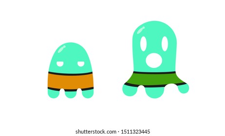 Halloween ghost in a sweater. Holidays