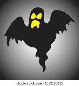 halloween ghost symbol vector illustration