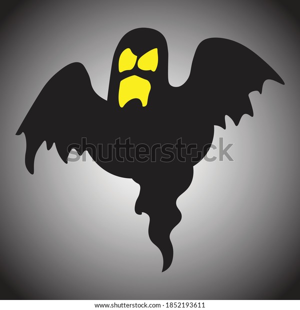 Halloween Ghost Symbol Vector Illustration Stock Vector (Royalty Free ...