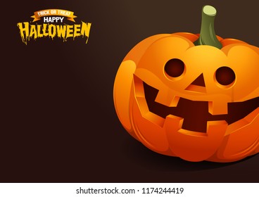 Halloween, Ghost, treat or trick, Vector illustration, horizontal Poster, you can place relevant content on the area.