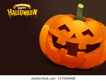 Halloween, Ghost, treat or trick, Vector illustration, horizontal Poster, you can place relevant content on the area.