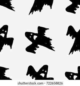 Halloween ghost. trick or treat. Flat vector stock illustration. seamless pattern