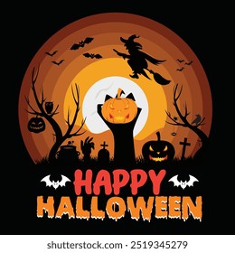 Halloween Ghost T-Shirt Design Vector Images