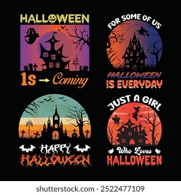 Halloween Ghost T-Shirt Design Vector Images – Browse