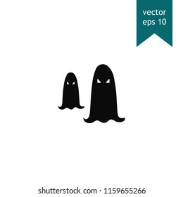 Halloween ghost vector icon