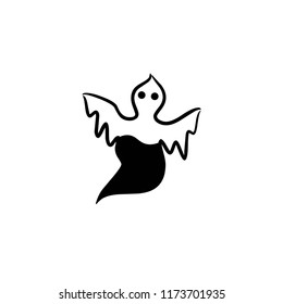 Halloween ghost vector icon