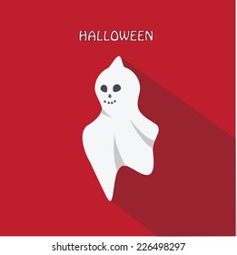 Halloween ghost vector illustration holiday