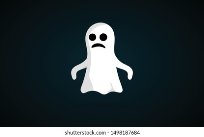 halloween ghost vector image, cartoon ghost vector image