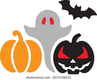 A Halloween ghost vector image designed for multipurpose use. The design is creepy, ominous, and haunting, making it perfect for logos, posters, t-shirt designs, and other graphic projects