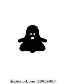 Halloween ghost Vector isolated on white background - ghost vector.