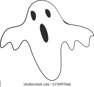 halloween ghost white