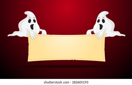 Halloween Ghosts Banner