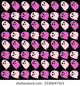 Halloween Ghosts Design Pattern Texture Background Wallart Vector