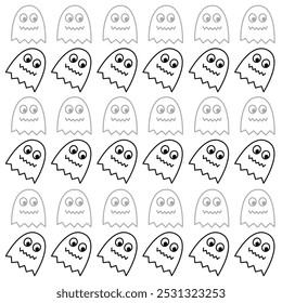 HALLOWEEN GHOSTS DESIGN PATTERN TEXTURE BACKGROUND