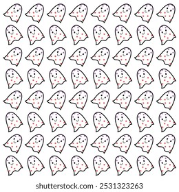HALLOWEEN FANTASMAS DESIGN PADRÃO TEXTURA FUNDO