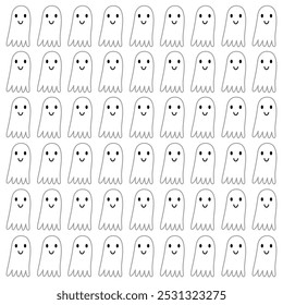 HALLOWEEN GHOSTS DESIGN PATTERN TEXTURE BACKGROUND