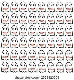 HALLOWEEN GHOSTS DESIGN PATTERN TEXTURE BACKGROUND