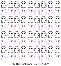 HALLOWEEN GHOSTS DESIGN PATTERN TEXTURE BACKGROUND