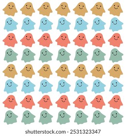 HALLOWEEN GHOSTS DESIGN PATTERN TEXTURE BACKGROUND