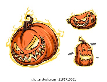 Fantasmas de Halloween Calabaza de Jack O Lantern