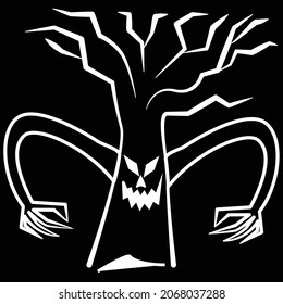 : halloween ghosts and pumpkin design illustration concept vector web