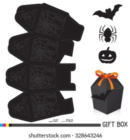 Halloween Gift Box With Tag