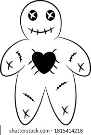 Halloween Gingerbread character sketch cartoon