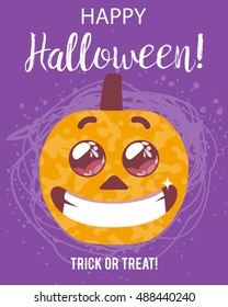 Halloween glamorous sparkling pumpkin