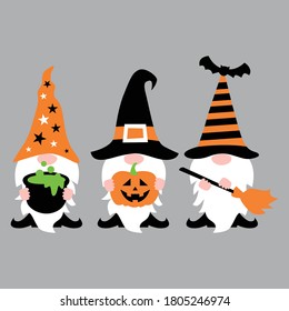 Halloween Gnome t shirt design vector