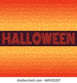 Halloween gradient background with randomly geometric forms