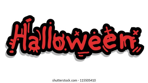 Halloween graffiti