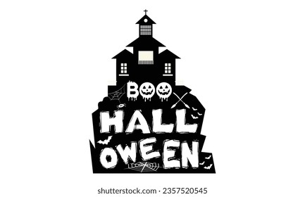 Halloween Graphic Creepy Clip Art Design, Halloween Clip Art T-shirt Design