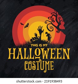 Halloween graphic  t-shirt design costume