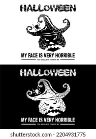HALLOWEEN graphic t-shirt design and typography vector.
