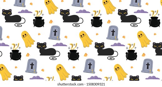 halloween halloween halloween graphics background pattern October 31st have a scary day horror theme dark tones cartoon characters kids