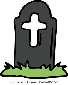 halloween, grave, cemetery, horror, tomb, graveyard, stone, tombstone, spooky, death, scary, dead, gravestone, headstone, rip, cross, cartoon, creepy, holiday, religion, rest, evil, ghost, drawing