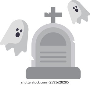 Tumba de Halloween fantasma funeral espeluznante