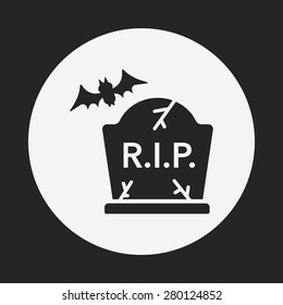 halloween grave icon