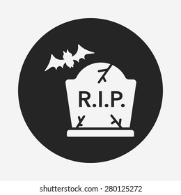 halloween grave icon