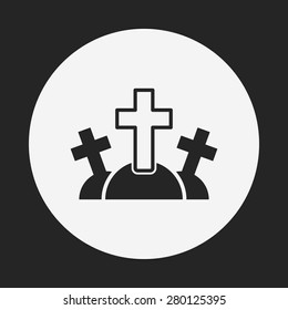 halloween grave icon